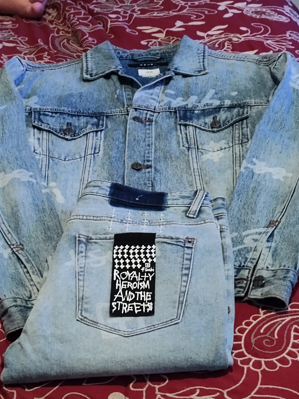 KSubi Light Blue Denim Jacket and Jeans Set - Light Blue